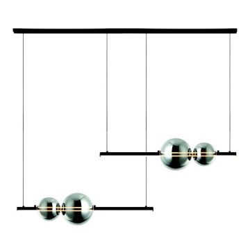 Zambelis 22234 - Himmennettävä LED-kattokruunu johdossa LED/22W/230V musta