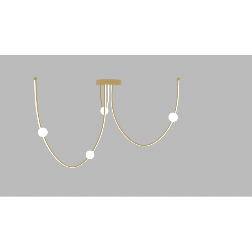 Zambelis 22248 - Himmennettävä LED-kattokruunu johdossa LED/42W/230V kulta