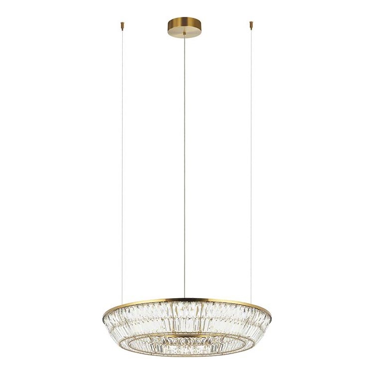 Zambelis 23048 - LED Himmennettävä kristalli kattokruunu johdossa LED/55W/230V CRI 90 3000K halkaisija 80 cm messinki