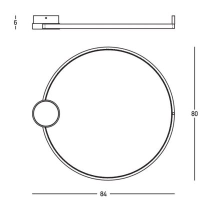 Zambelis 23097 - Himmennettävä LED-kattovalaisin LED/32W/230V 3000K Ø 80 cm kulta