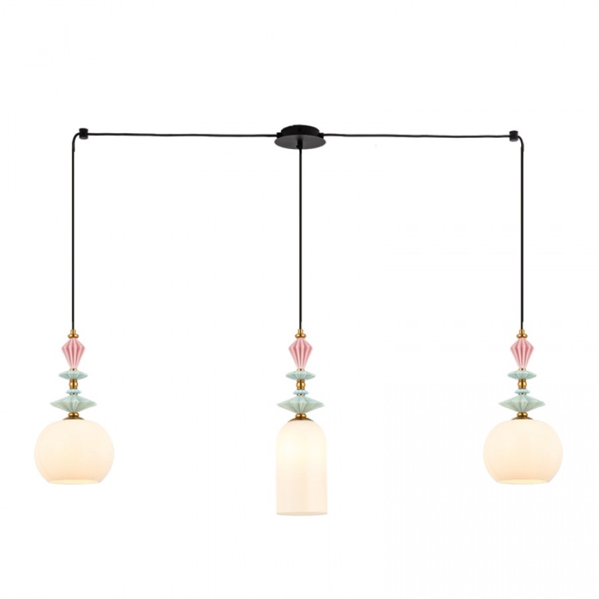 Zambelis A22079 - Varaosa: varjostin kattokruunuun, Ø 21 cm, valkoinen