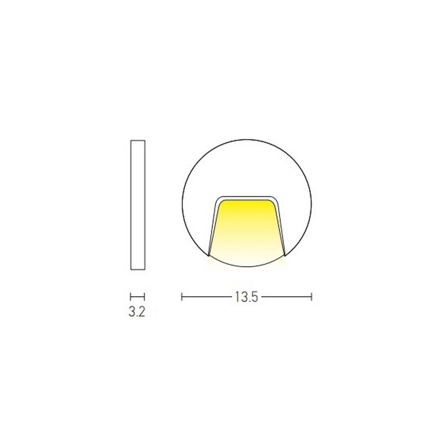 Zambelis E183 - LED-ulkoportaikkovalaisimet LED/3W/230V IP54 antrasiitti