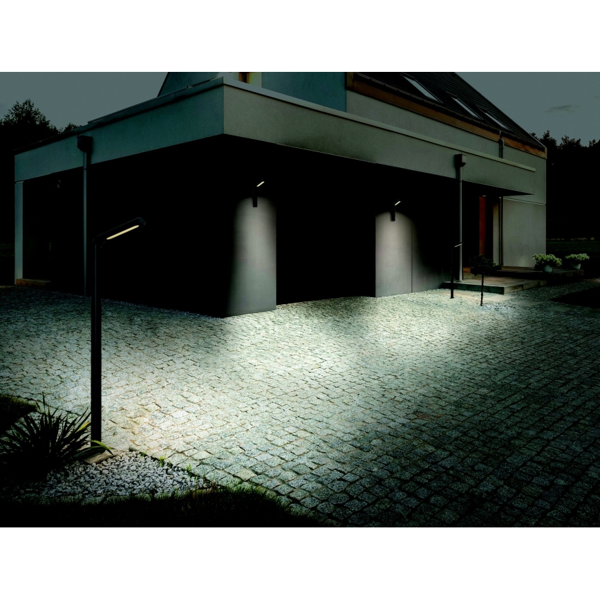Zambelis E205 - LED-ulkoseinävalaisin LED/10W/230V IP54 antrasiitti