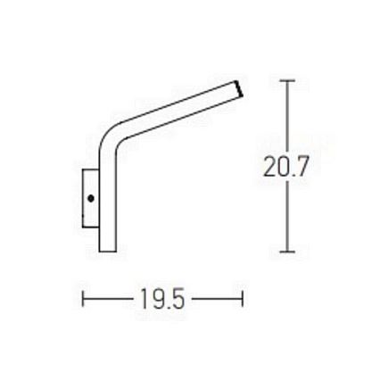 Zambelis E205 - LED-ulkoseinävalaisin LED/10W/230V IP54 antrasiitti