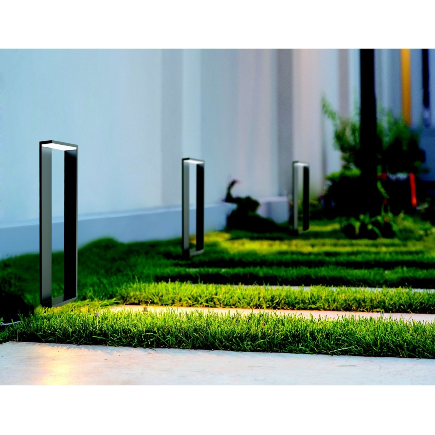 Zambelis E208 - LED-ulkolamppu LED/10W/230V IP54 antrasiitti
