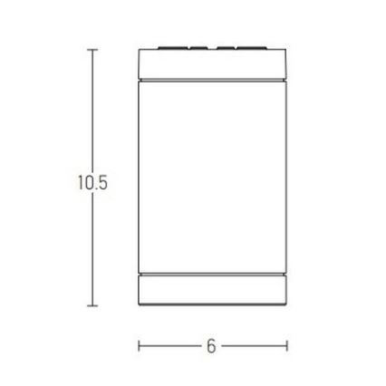 Zambelis E219 - Ulkovalaisin 1xGU10/7W/230V IP54 musta