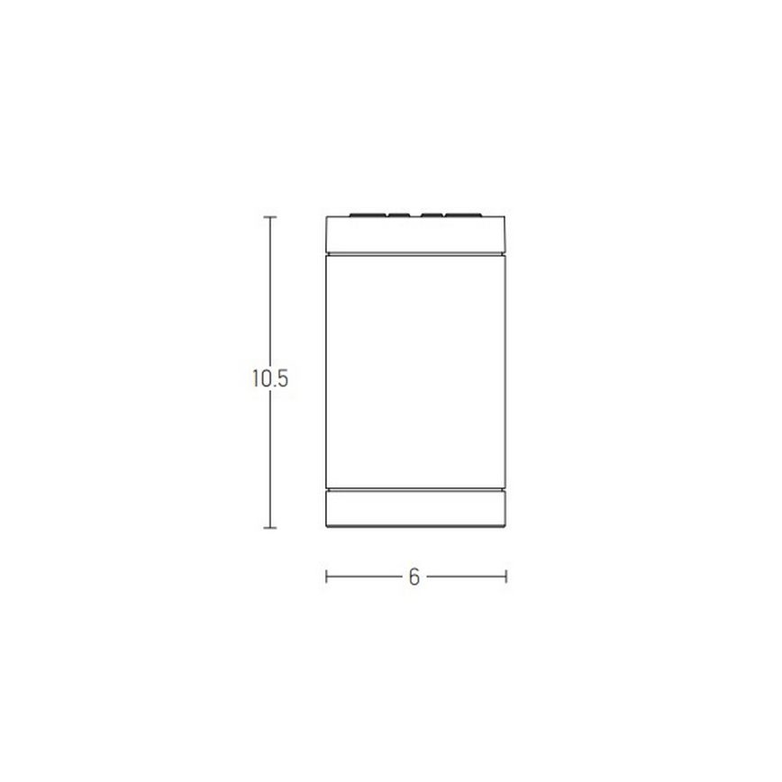 Zambelis E219 - Ulkovalaisin 1xGU10/7W/230V IP54 musta