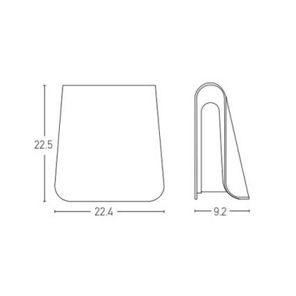 Zambelis E245 - LED-ulkoseinävalaisin LED/6W/230V IP54 antrasiitti