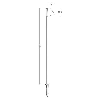 Zambelis E282 - Ulkovalaisin 1xGU10/20W/230V IP65 antrasiitti