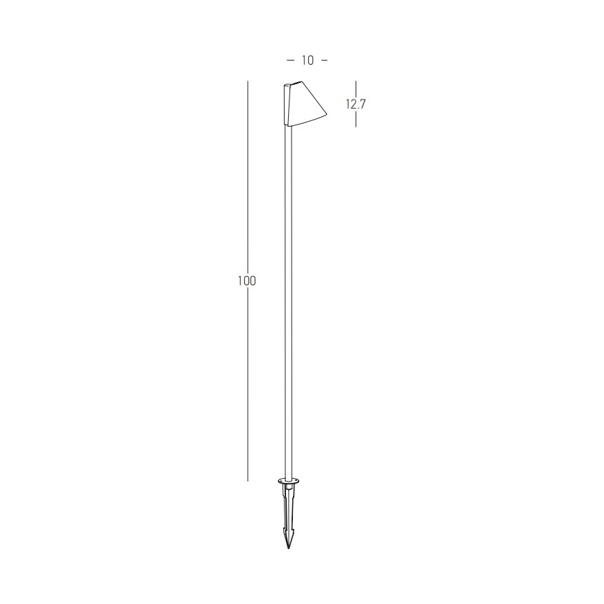 Zambelis E282 - Ulkovalaisin 1xGU10/20W/230V IP65 antrasiitti