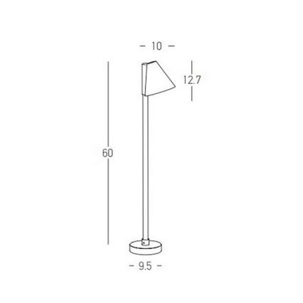 Zambelis E283 - LED-ulkolamppu LED/6W/230V IP65 antrasiitti