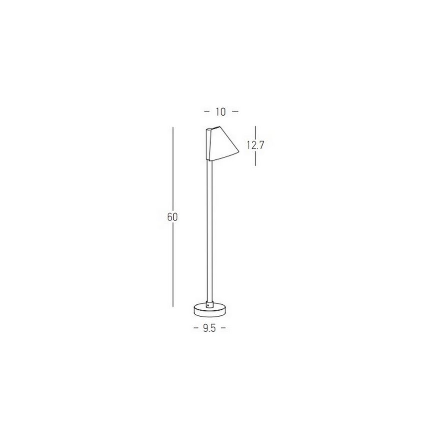 Zambelis E283 - LED-ulkolamppu LED/6W/230V IP65 antrasiitti