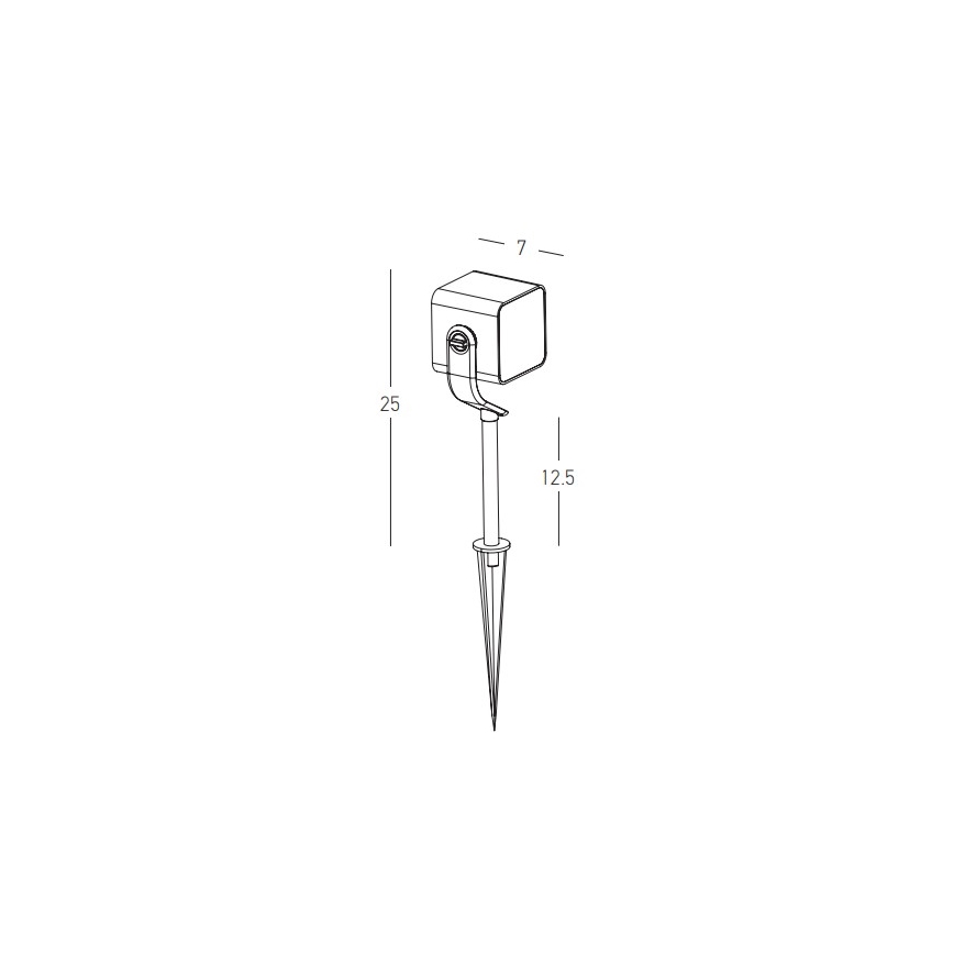 Zambelis E286 - LED-ulkolamppu LED/12W/230V IP65 antrasiitti