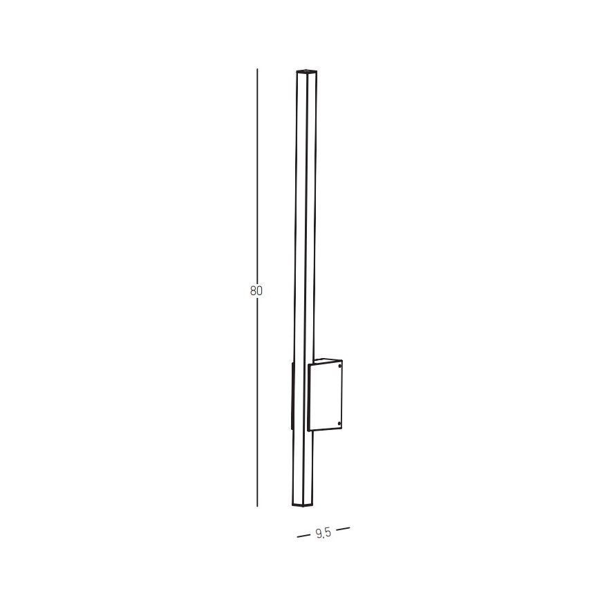 Zambelis E287 - LED-ulkoseinävalaisin LED/12W/230V 3000K IP65 antrasiitti