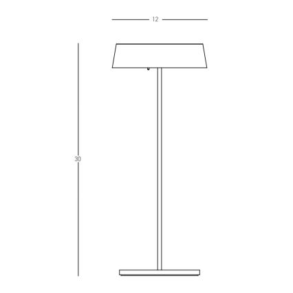 Zambelis E291 - Himmennettävä LED-ulkolamppu LED/2,2W/5V IP54 kulta