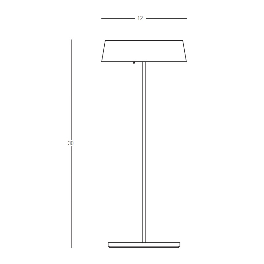 Zambelis E291 - Himmennettävä LED-ulkolamppu LED/2,2W/5V IP54 kulta
