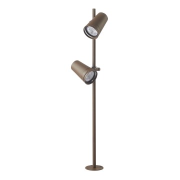 Zambelis E299 - LED-ulkolamppu 2xLED/6W/230V IP54 CRI93 ruskea