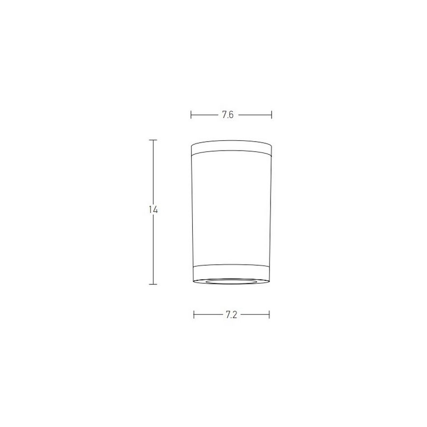Zambelis E309 - Ulkovalaisin 1xGU10/7W/230V IP54 musta