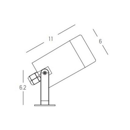 Zambelis E311 - Ulkovalaisin 1xGU10/7W/230V IP54