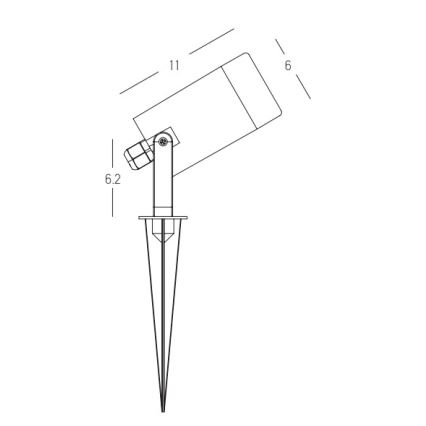 Zambelis E312 - Ulkovalaisin 1xGU10/7W/230V IP54