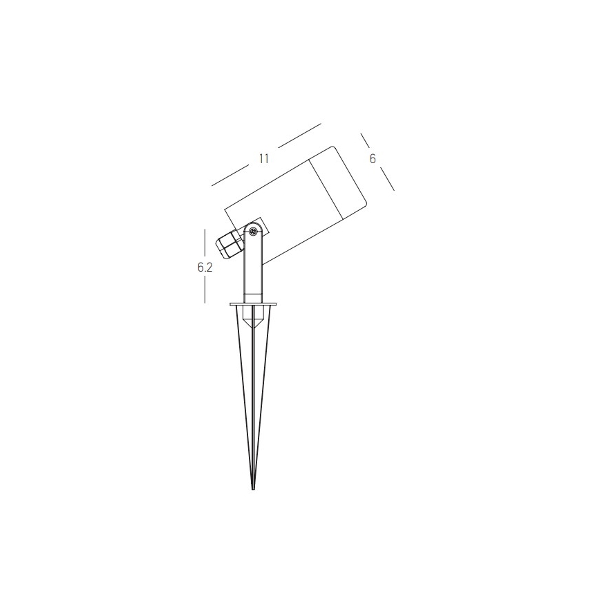 Zambelis E312 - Ulkovalaisin 1xGU10/7W/230V IP54
