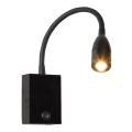 Zambelis H32 - LED Joustava pieni lamppu LED/3W/230V musta