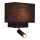 Zambelis H59 - LED-seinävalaisin LED/3W + 1xE27/40W/230V musta