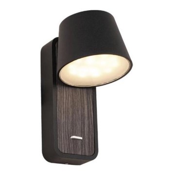 Zambelis H61 - LED-seinävalaisin LED/7W/230V ruskea