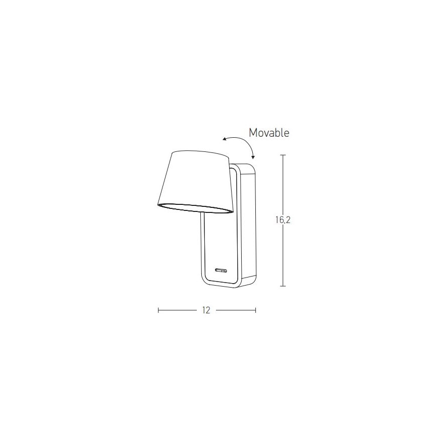 Zambelis H61 - LED-seinävalaisin LED/7W/230V ruskea