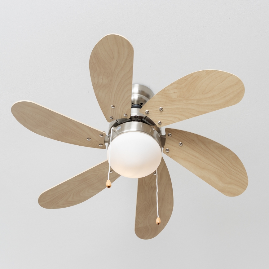 ZEVENTI - Kattotuuletin FAMARA 1xE14/60W/230V beige