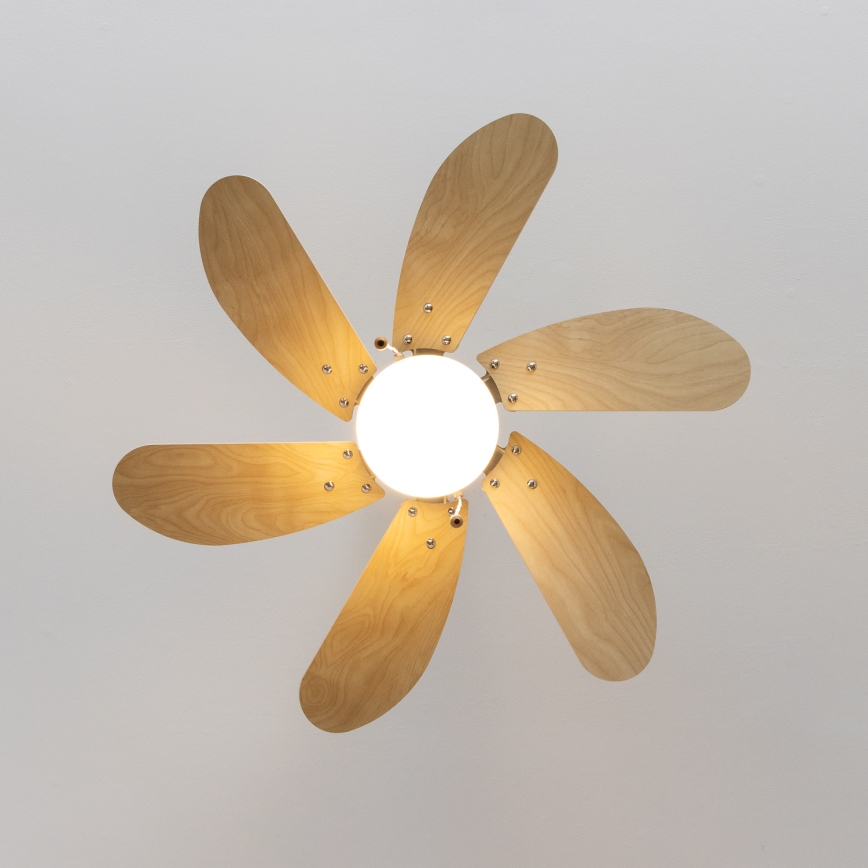 ZEVENTI - Kattotuuletin FAMARA 1xE14/60W/230V beige