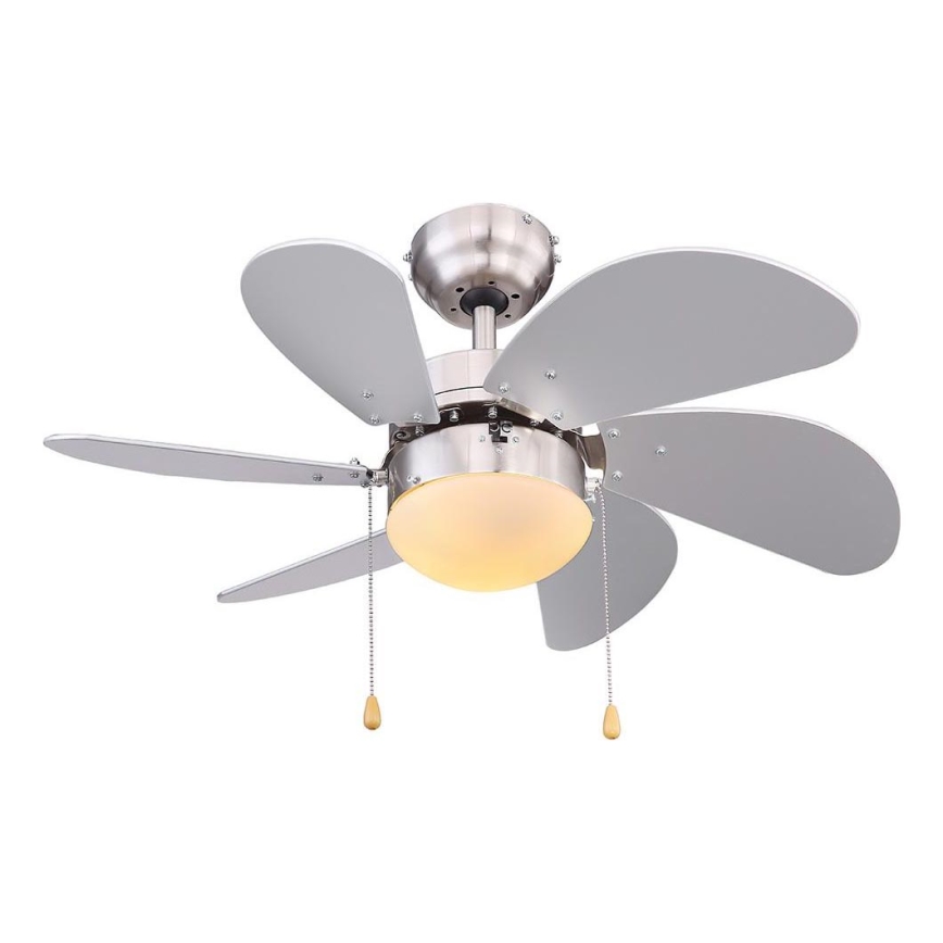 ZEVENTI - Kattotuuletin FAMARA 1xE14/60W/230V harmaa