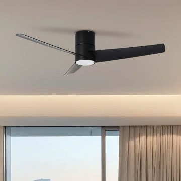 ZEVENTI - LED himmennettävä kattovalo BARROSA LED/18W/230V 3000-6000K Wi-Fi Tuya musta + kauko-ohjaus