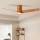 ZEVENTI - LED himmennettävä kattovalo BARROSA LED/18W/230V 3000-6000K Wi-Fi Tuya ruskea + kauko-ohjaus