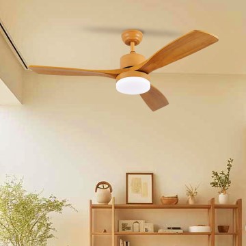 ZEVENTI - LED himmennettävä kattovalo MARE LED/24W/230V 3000-6000K Wi-Fi Tuya tammi + kauko-ohjaus