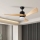 ZEVENTI - LED himmennettävä kattovalo NATURITO LED/18W/230V 3000-6000K Wi-Fi Tuya musta/tammi + kauko-ohjaus