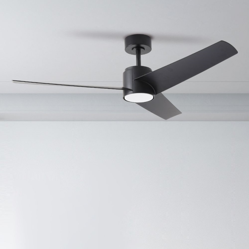 ZEVENTI - LED himmennettävä kattovalo ORVIETO LED/18W/230V 3000-6000K Wi-Fi Tuya musta + kauko-ohjaus