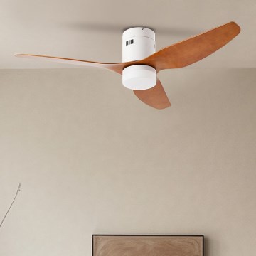 ZEVENTI - LED himmennettävä kattovalo PADUA LED/18W/230V 3000-6000K Wi-Fi Tuya valkoinen/ruskea + kauko-ohjaus