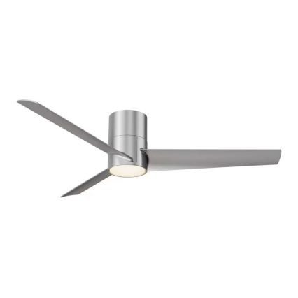 ZEVENTI - LED Kattotuuletin BARROSA LED/18W/230V 3000/4000/6000K Wi-Fi Tuya mattakromi + kauko-ohjaus