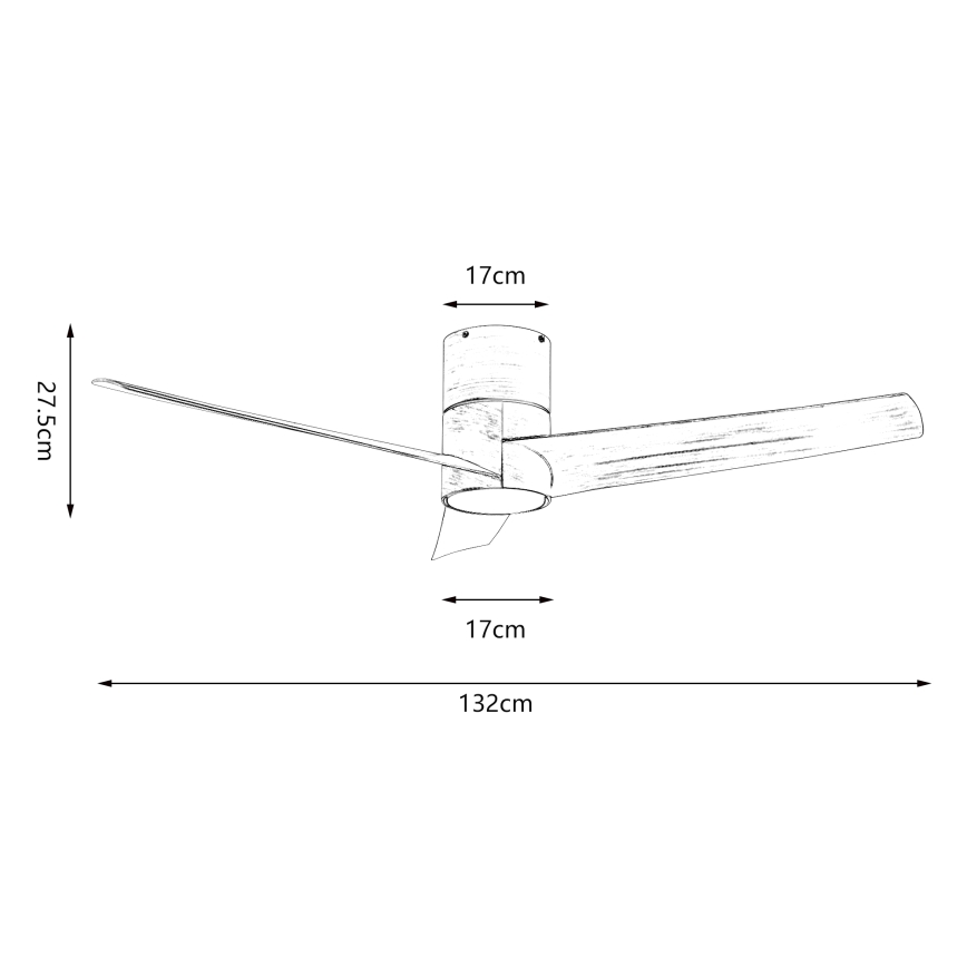 ZEVENTI - LED himmennettävä kattovalo BARROSA LED/18W/230V 3000-6000K Wi-Fi Tuya ruskea + kauko-ohjaus
