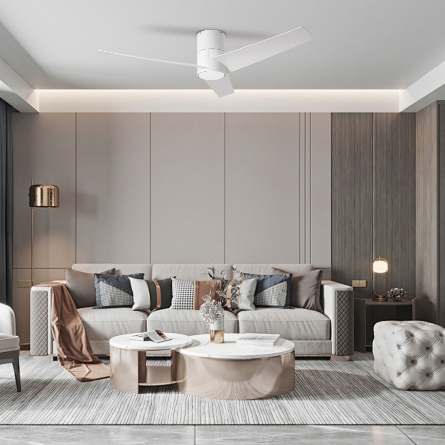 ZEVENTI - LED himmennettävä kattovalo BARROSA LED/18W/230V 3000-6000K Wi-Fi Tuya valkoinen + kauko-ohjaus