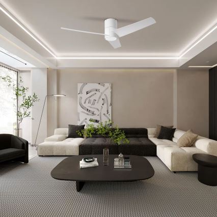 ZEVENTI - LED himmennettävä kattovalo BARROSA LED/18W/230V 3000-6000K Wi-Fi Tuya valkoinen + kauko-ohjaus