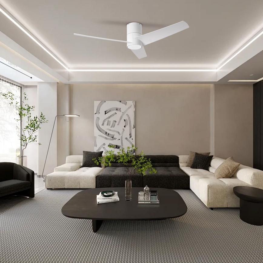 ZEVENTI - LED himmennettävä kattovalo BARROSA LED/18W/230V 3000-6000K Wi-Fi Tuya valkoinen + kauko-ohjaus