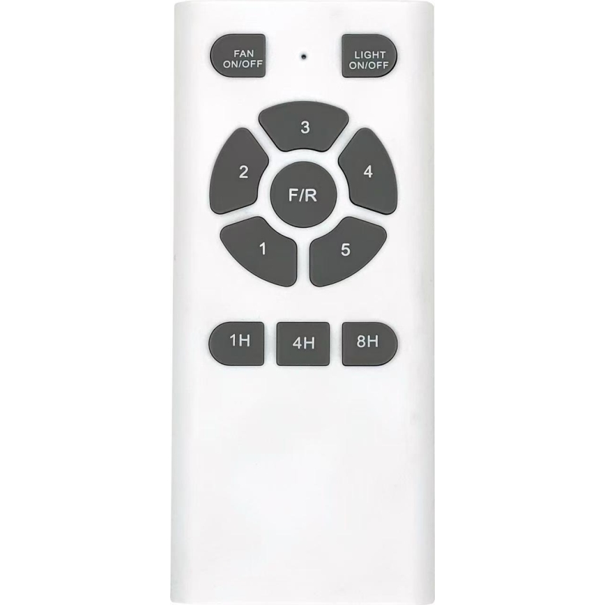 ZEVENTI - GINOSA LED-kattotuuletin LED/18W/230V 3000/4000/6000K Wi-Fi Tuya musta/tammi + kaukosäädin