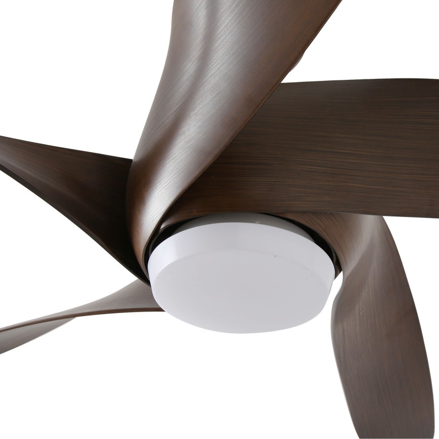 ZEVENTI - LED himmennettävä kattovalo LUCCA LED/18W/230V 3000-6000K Wi-Fi Tuya ruskea + kauko-ohjaus