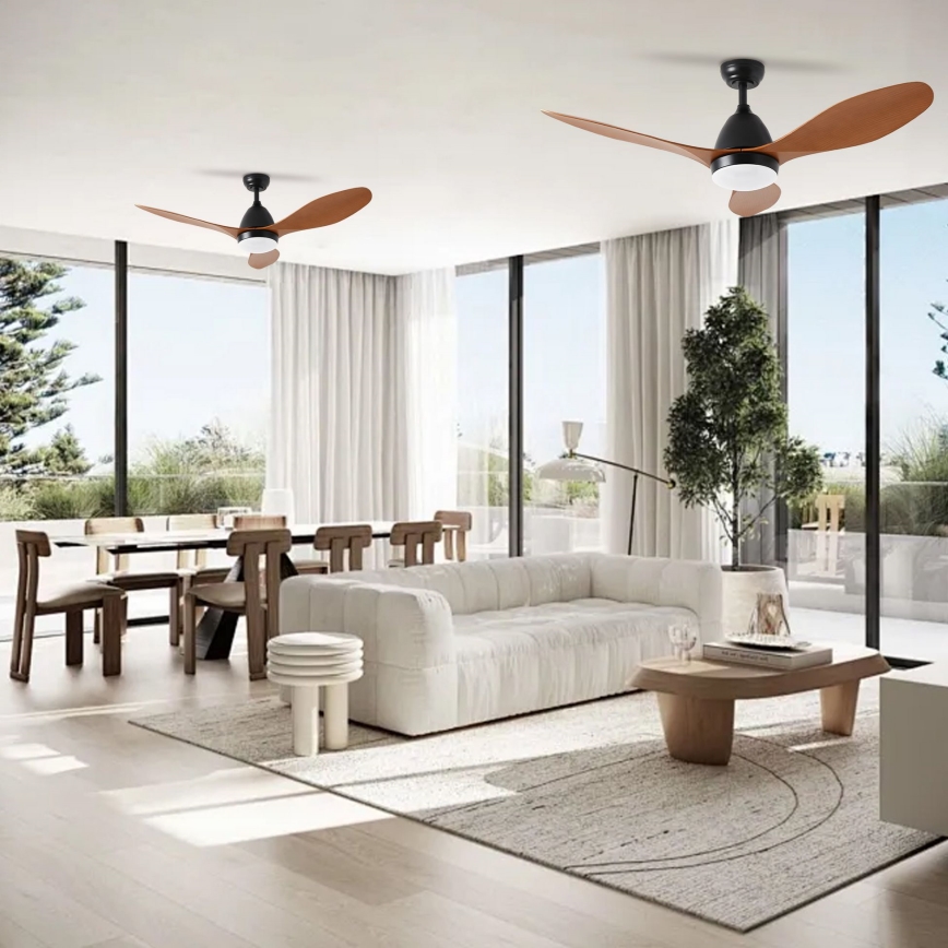 ZEVENTI - LED himmennettävä kattovalo MURO LED/18W/230V 3000-6000K Wi-Fi Tuya musta + kauko-ohjaus