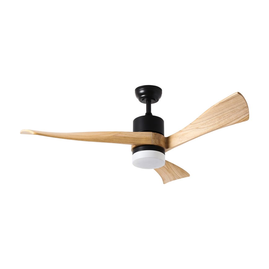 ZEVENTI - LED himmennettävä kattovalo NATURITO LED/18W/230V 3000-6000K Wi-Fi Tuya musta/tammi + kauko-ohjaus