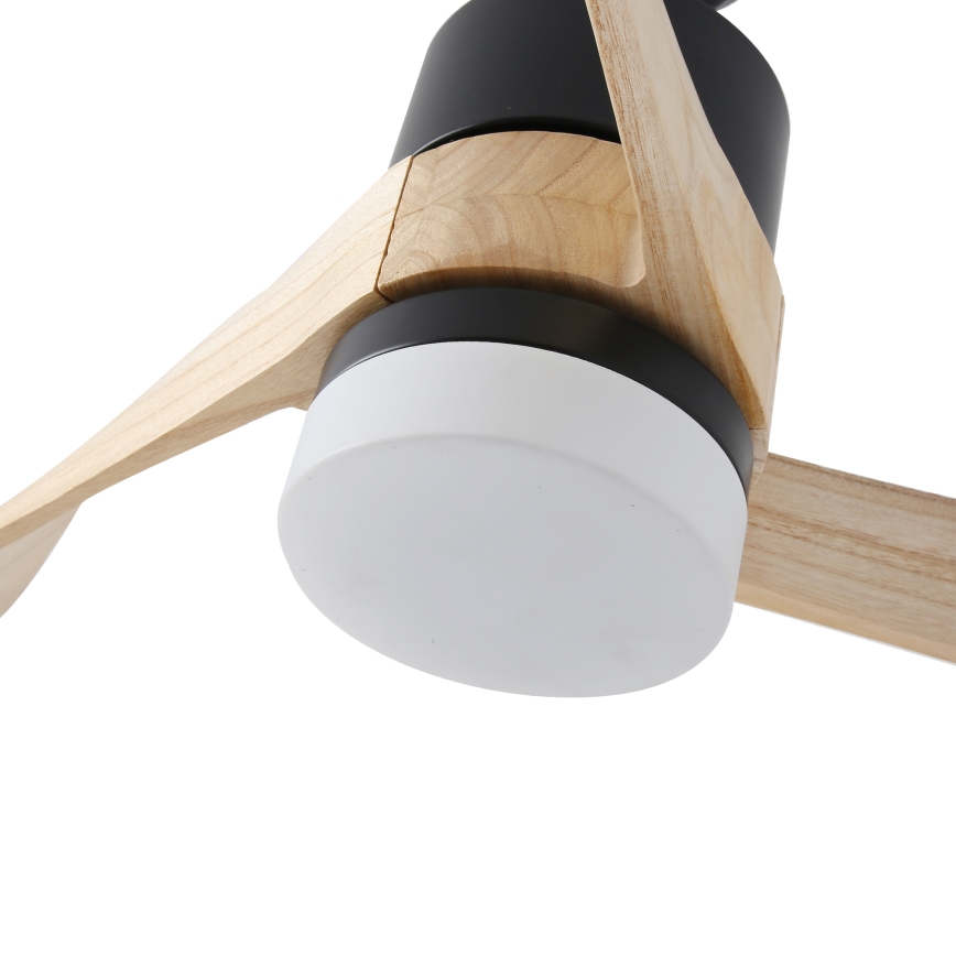 ZEVENTI - LED himmennettävä kattovalo NATURITO LED/18W/230V 3000-6000K Wi-Fi Tuya musta/tammi + kauko-ohjaus
