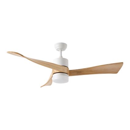 ZEVENTI - LED himmennettävä kattovalo NATURITO LED/18W/230V 3000-6000K Wi-Fi Tuya valkoinen/tammi + kauko-ohjaus
