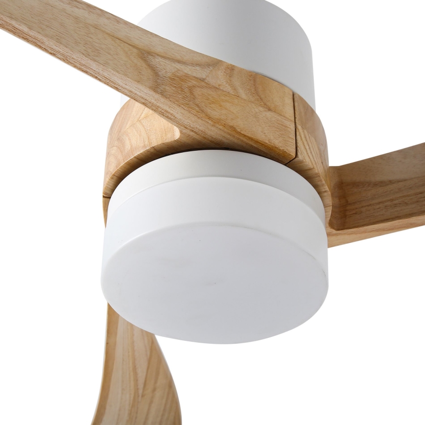 ZEVENTI - LED himmennettävä kattovalo NATURITO LED/18W/230V 3000-6000K Wi-Fi Tuya valkoinen/tammi + kauko-ohjaus